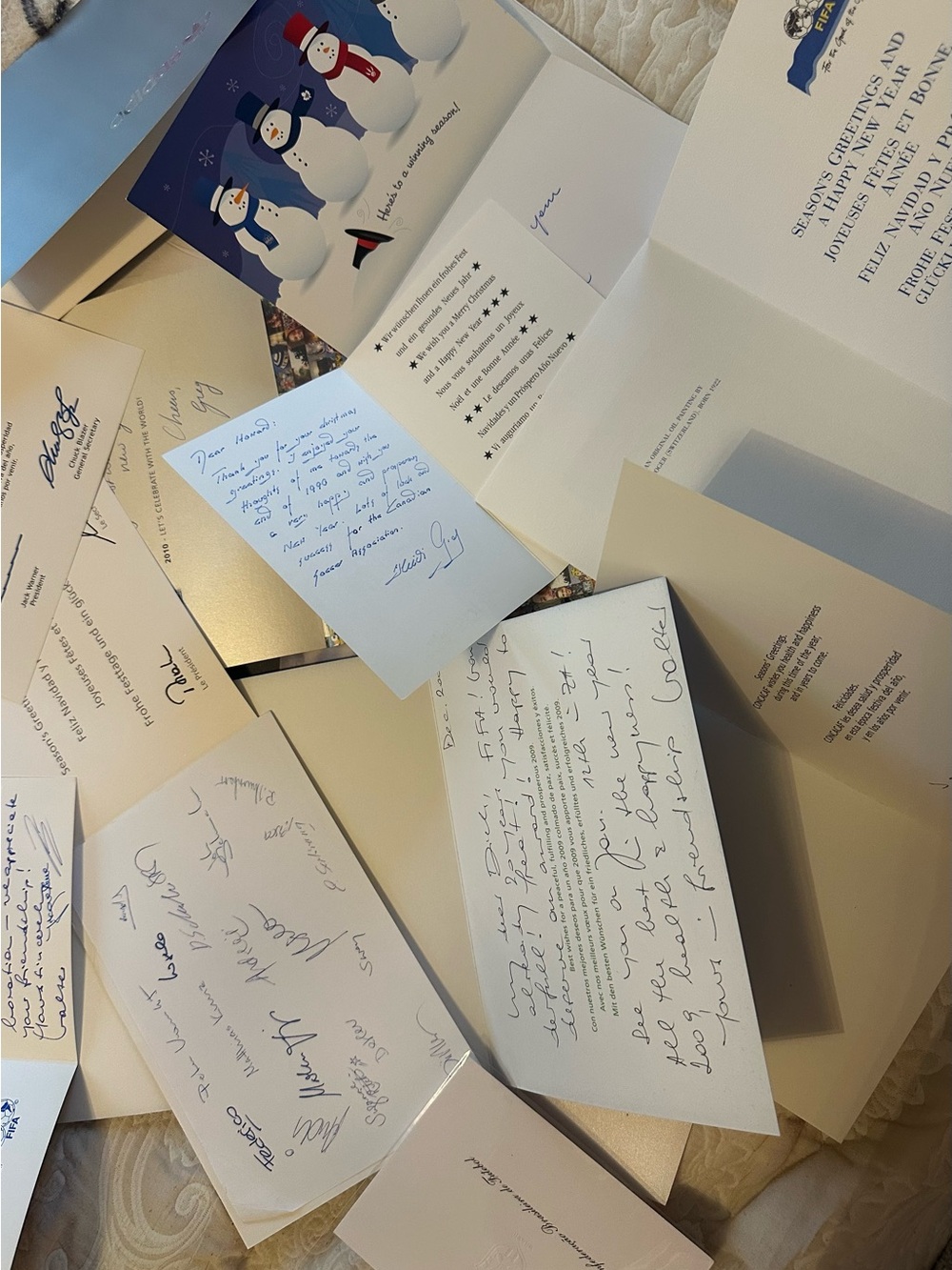 FIFA Soccer Memorabilia – Dick Howard Archive 40 Letters & Cards (1971–2011 - Picture 6 of 14